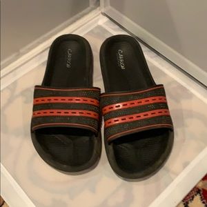 Black and red slides